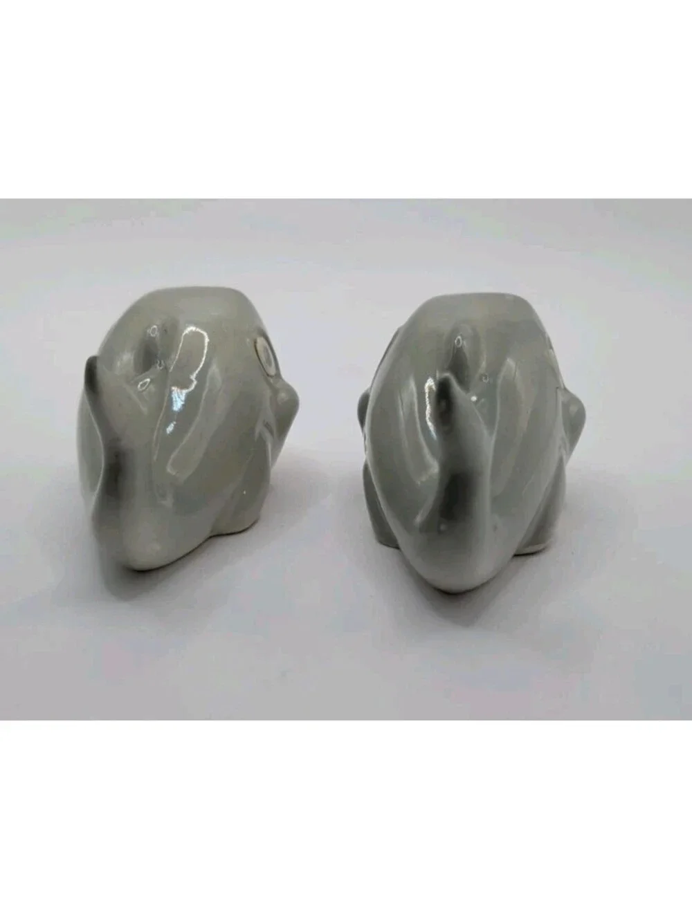 Vintage Japan  Whimsical Lenticular Eyes Whales Salt And Pepper Shakers
